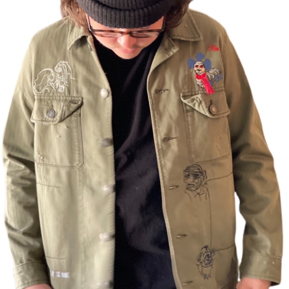 The LABYRINTH Custom embroidered jacket / David Bowie winter teen  Medium 🎄 - Picture 4 of 14